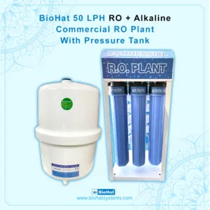 Aqua 50 LPH RO + Alkaline Water Purifier with Pressure Tank | 7 stage Commercial Purification | RO + Alkaline Purification | Commercial RO Filter | Best for Office, School, Restaurant, Cafe & Factory Purpose