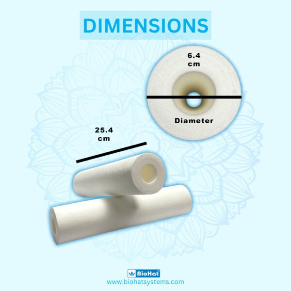 BioHat Spun Filter 10 Inch, 5 Micron