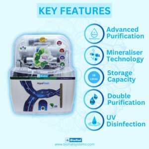 Aqua Swift RO Purifier |  RO + UV + Advance Taste Enhancer (MTDS) + Smart Mineralizer Technology by Aquafresh | 12 Liter Storage Tank | 8 Stages Purification | Best For Home and Office Purpose
