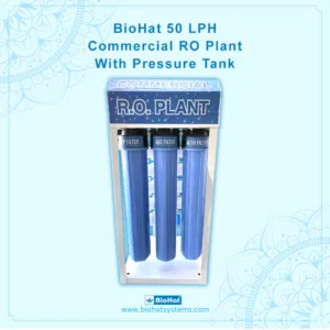 BioHat 50 LPH Commercial RO + PC Water Purifier with Pressure Tank | 7 stage Purification | RO + PC Purification | Commercial RO Filter | Best for Office, School, Restaurant, Cafe & Factory Purpose