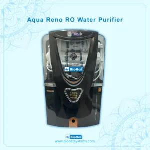 BioHat Reno RO Water Purifier ( Black ) | RO + UV + Advance Taste Enhancer (MTDS) + Alkaline Technology by BioHat | 10 Liter Storage Tank | 8 Stages Purification | Best Home Water Purifier
