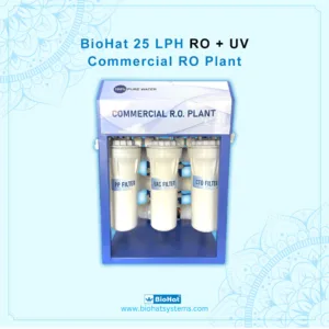 BioHat 25 LPH Commercial RO + UV Water Purifier | 7 stage Purification | RO + UV Purification | Commercial RO Filter | Best for Office, School, Restaurant, Cafe & Factory Purpose