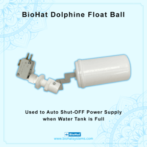 BioHat Premium Quality Dolphine Float Ball/Valve | RO Water Purifier Float Valve suitable for All Kind of RO models with front water tank | Easy To Install and Replace and can be installed by yourself