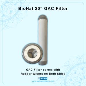 20 Inch Granular Activated Carbon Filter-GAC | Suitable for all types of Commercial RO | Suitable for Water Purifiers Up to 50 LPH For Home And Kitchen