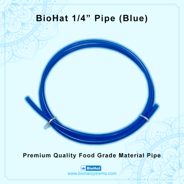 BioHat 1/4 Inch Blue Pipe