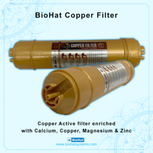 BioHat Copper Filter Advance Cartridge 10 Inch for All Type of Ro/UV/UF Water Purifiers | Immunity Boosting Multi Stage Antioxidant Antibacterial Copper Filter