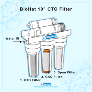 BioHat CTO 10 Inch Carbon Block Cartridge