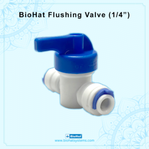 BioHat 1/4″ Flushing Valve for RO Water Purifiers | Flushing Valve or Mixing Valve (Size 1/4″) | Manual TDS Mixing Valve
