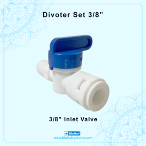 RO Water Filter Diverter Coupling – 3/8 Inch (9 mm) Inlet Valve Connection Set | Suitable for 3/8″ Pipe For RO/UV/Water Purifier (DV Set) | Bets for All Types of Domestic RO/UV/UF Water Filter