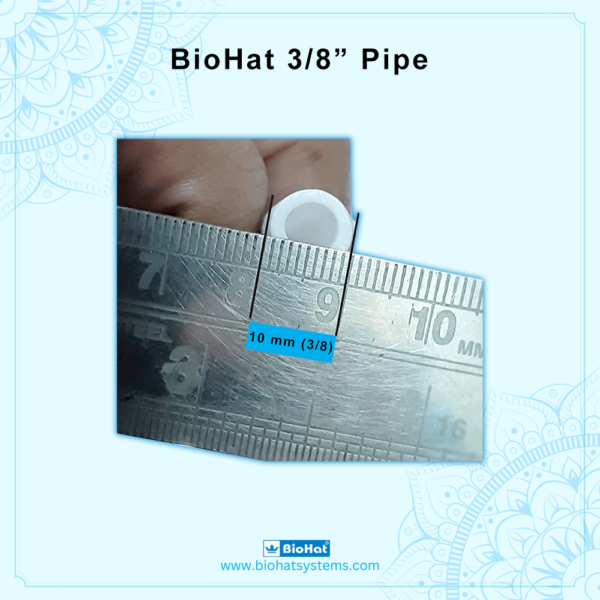 BioHat 3/8 Inch Blue Pipe