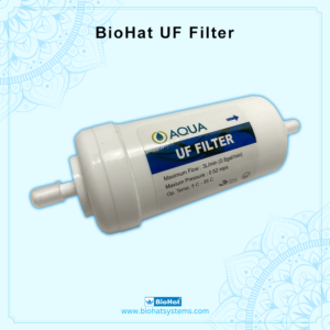 BioHat 4″ Inch Eco UF Filter for All RO Water Purifier with 2pcs of Push Connector