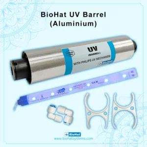 Best Aluminum 8 Inch UV Barrel | Best 8″ UV Set with Clamps | Heavy UV Barrel (Aluminum) | With UV LED & 2 Pcs of Elbows | Teflon Tape and 2 Clamps for Fitting